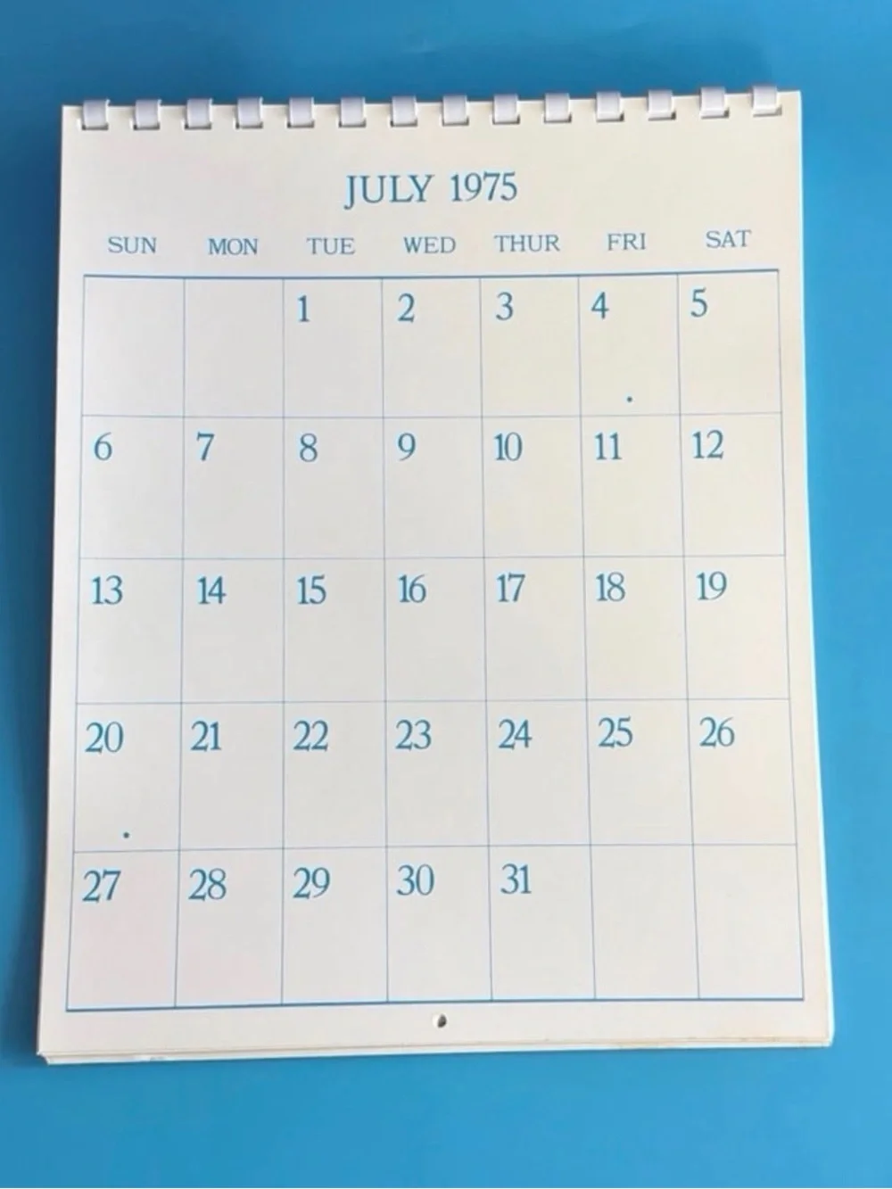 VTG 1975 Beatrix Potter Appointment Unused Calendar Published Frederick Warne